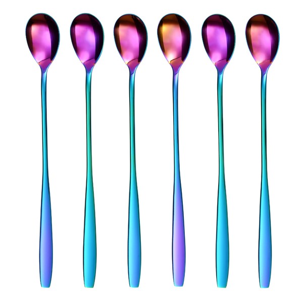 GRÄWE Königstein Series Long Drinking Spoons, Set of 6, Stainless