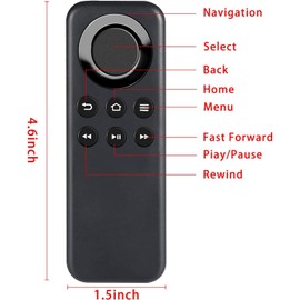 ANKIMI Control Remoto de reemplazo CV98LM Compatible con Frie TV-Stick y Frie-TV Box W87CUN CL1130 DV83YW PE59CV