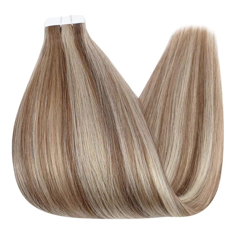 Fshine Extensiones Cabello Real 50gr 16in 10pz Rubio Ceniza 613