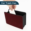 TUCKBOLD Car Trash Can Portable Seat Back Trash Bin Red