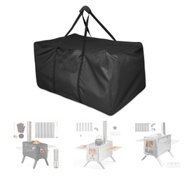 Aidetech Hot Tent Stove Carry Bag Fits for AVOFOREST/for UNDUSLUY, Heavy-Duty Universal Carrying Storage Bag for Wood Burning Stove for Outdoor Heating & Cooking - 16"L x 8"W x 10"H