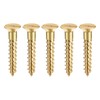 sourcing map Wood Screws M4 x 25mm Slotted Flat Head