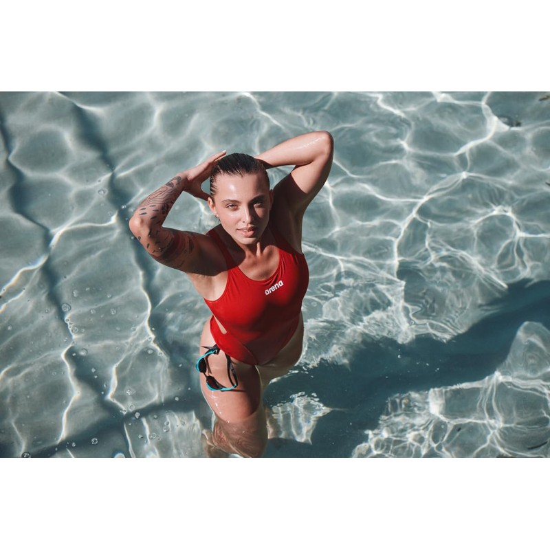 ARENA Solid Swim Tech Team Costume Intero Donna, Costume Donna