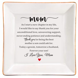 Wedding Day Gift for Mother of The Groom from Groom, Appreciation, Thank You Gift for Mom from Son, Today a Groom, Tomorrow a Husband, Forever Your Son