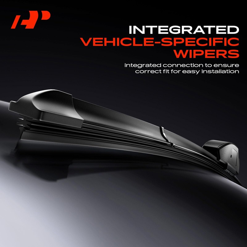 A-Premium Pack of 2 Front Windshield Wiper Blades with Wear