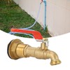 Rain Barrel Faucet, Brass Rain Barrel Spigot Wide Application Quarter