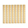 72 Pack Wooden Ruler 8 Inch Rulers Bulk Wood Measuring
