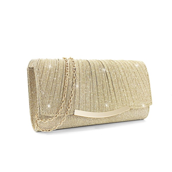 FuninCrea Clutch Purses for Women Envelope Evening Bag with Detachable