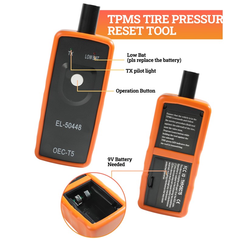 Zlirfy Universal TPMS Relearn Tool,System Programming Training,OEC-T5 Tire Pressure Monitor