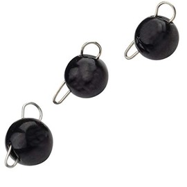 Trout Master Tungsten Bottom Jigs - 3 Tungsten Heads, Weight/Colour: 2 g/Black