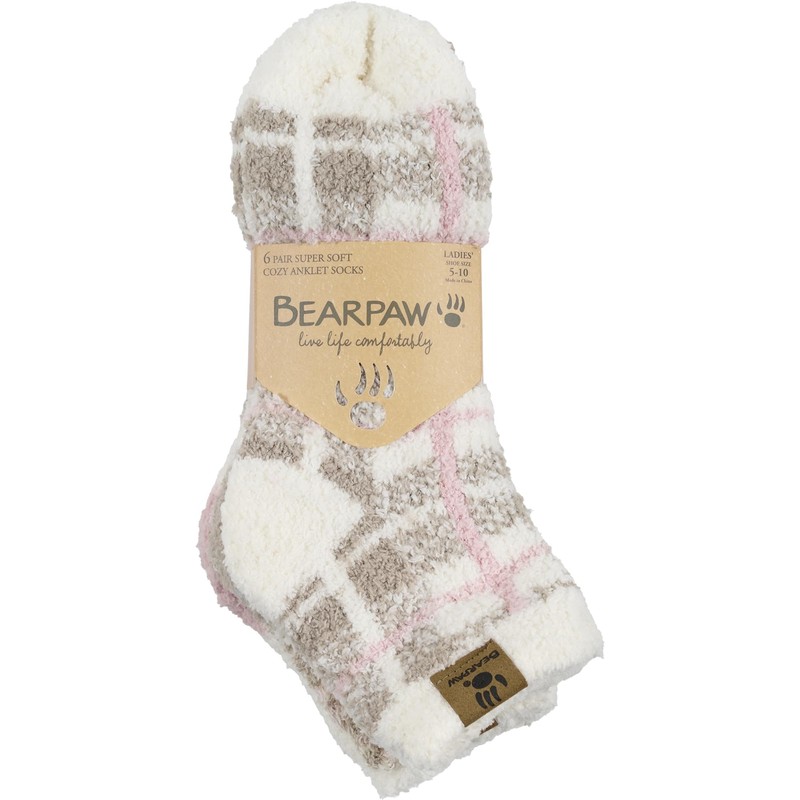 BEARPAW Ladies 6 Pair Pack Cozy Super Soft Warm Lounge