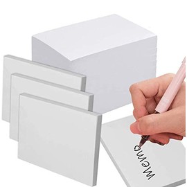 Amersumer 10Pack With 100 Sheets Memo Pads, Blank White Note Pads,Writing Pads,Scratch Pads For Taking Notes And Reminders, Work, Business,Desk,College,School,Organization, Planning (3.5 x 5 inches)