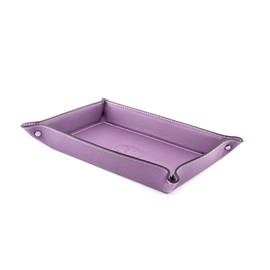 Belcraft Orvieto Leather Tray Handcrafted in Classic Italian Style, Tidy Tray, Gift Box Included (28 x 19 cm) Purple