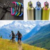 Locking Carabiner, 8-colors Premium Aluminum Alloy D-ring Carabiner Clips for