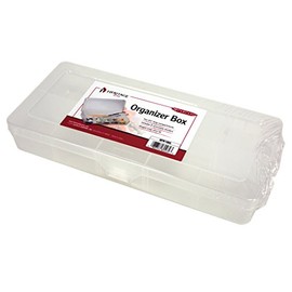 Heritage Arts HPB1005 Small Organizer Box; Divided Into Two 9 1/2" Long Compartments and Includes Eight Tabs to Customize The Inside by Further Dividing it Into as Many as 10 Compartments