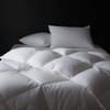 Hotel Grand Luxury White Goose Feather Down Fiber Comforter Full
