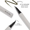 Curved Tip Brown Liquid Eyeliner Pen for Light Hair (Mocha