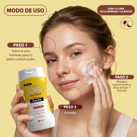 Grisi Control Gel Limpiador Facial Azufre 3% para Piel Grasa y Sensible 250 ml