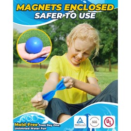 Reusable Water Balloons - Quick Fill Water Balls Toys For Toddler Age 4-8 - Refillable Self-Sealing Water Splash Bomb For Summer Party Pool Outdoor Beach Toys (8-pack-new)