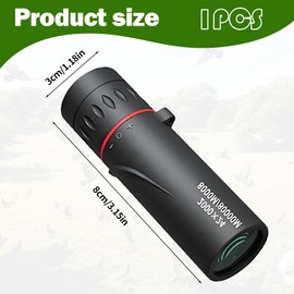 Binoculars, 30 x 25 Monocular Binoculars, Small, Night Vision Device, Telescope, Children, Adults, Bird Watching, Travel, Hunting, Concert, Sports, Outdoors
