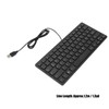 Keyboard 78 Key Mute Ultra Thin Wired Mini USB Interface