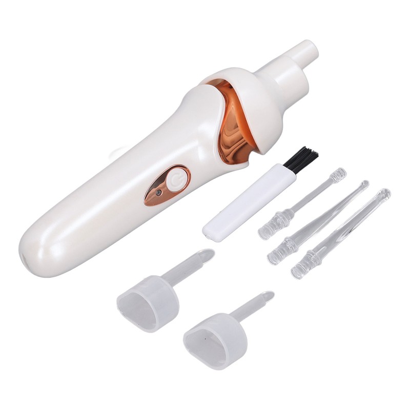 Electric Ear Vacuum Cleaner with LED Light Soft Tip USB
