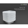 ECOWINGS Small Square Disposable Bowls: Sustainable Elegance for Every Bite