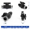 EterMutable BUC1/4 6Packs 1/4"OD Push to Connect Fittings Quick Connect
