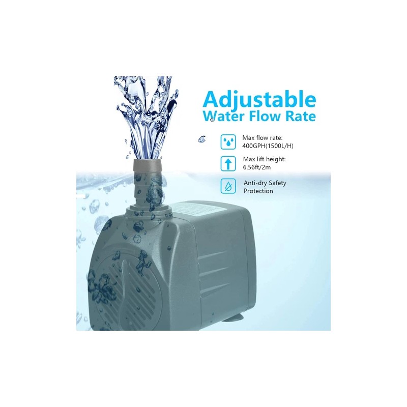 Jecod Jebao Submersible Water Pump 198 GPH 110220VAC Multipurpose Pond