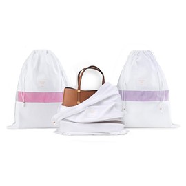 Hayden Hill Luxury Organic Cotton Dust Bags for Handbags - 3 Pack Large - Shoe Bag, Purse and Handbag Storage - Certified Carbon Neutral