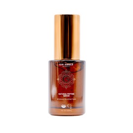 Gin Amber Beauty - Peptide Facial Serum – Firming & Tightening Skin Serum with Vitamin E for a Radiant Look (1 fl oz - 30 ml)