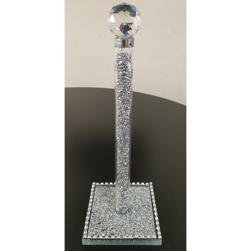 EagleWiz Crushed Diamond Silver Crystal Diamante Filled Kitchen Accessories Roll