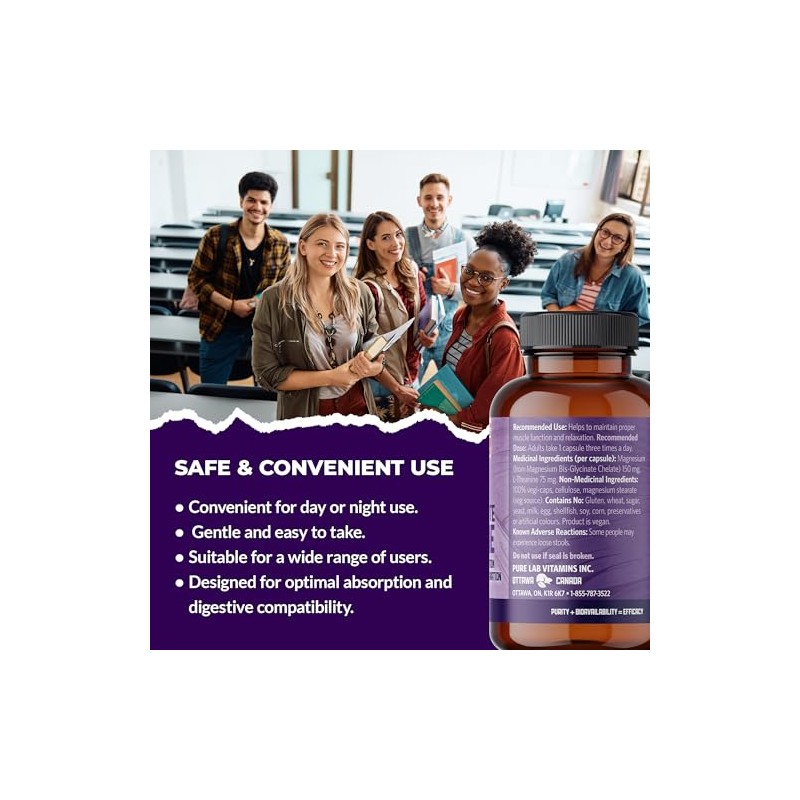 Pure Lab Vitamins Pure Lab Vitamins Magnesium + L-Theanine |