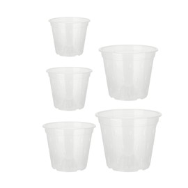 Orchid Flower Pot Breathable Clear Orchid Planting Pot with Holes for Indoor Outdoor