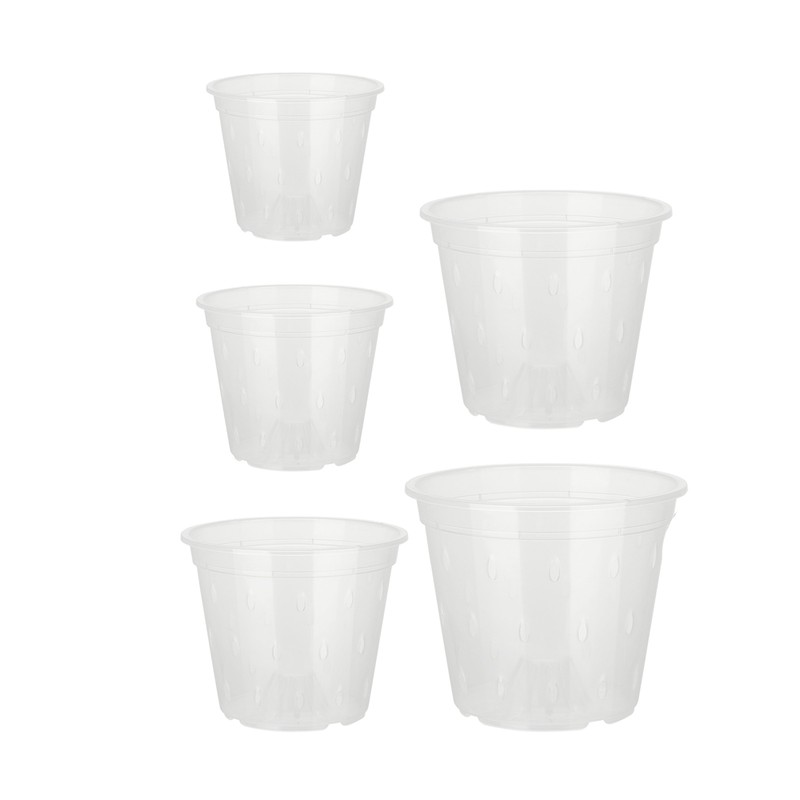 Orchid Flower Pot Breathable Clear Orchid Planting Pot with Holes