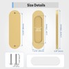 YogePote 8 Pack Self Stick Sliding Door Handles, Aluminum Alloy