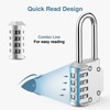 Puroma 2 Pack 2.6 Inch Long Shackle Combination Lock 4