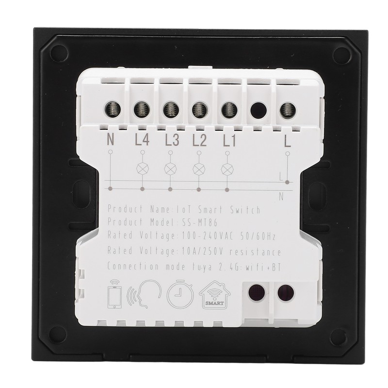 Smart Light Switch WiFi Wireless Voice Timing Control Switch 4
