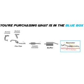 Northeastern Exhaust | Stainless Steel Exhaust Resonator Pipe Compatible for 2005-2006 & 2008 Mazda Tribute 2.3L | Free Gasket Included | Automotive Replacement Part