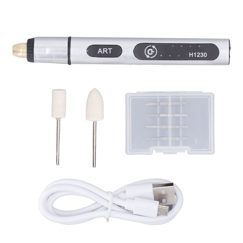 Mini Grinder Pen Rechargeable CW CCW 3 Speeds Electric Rotary