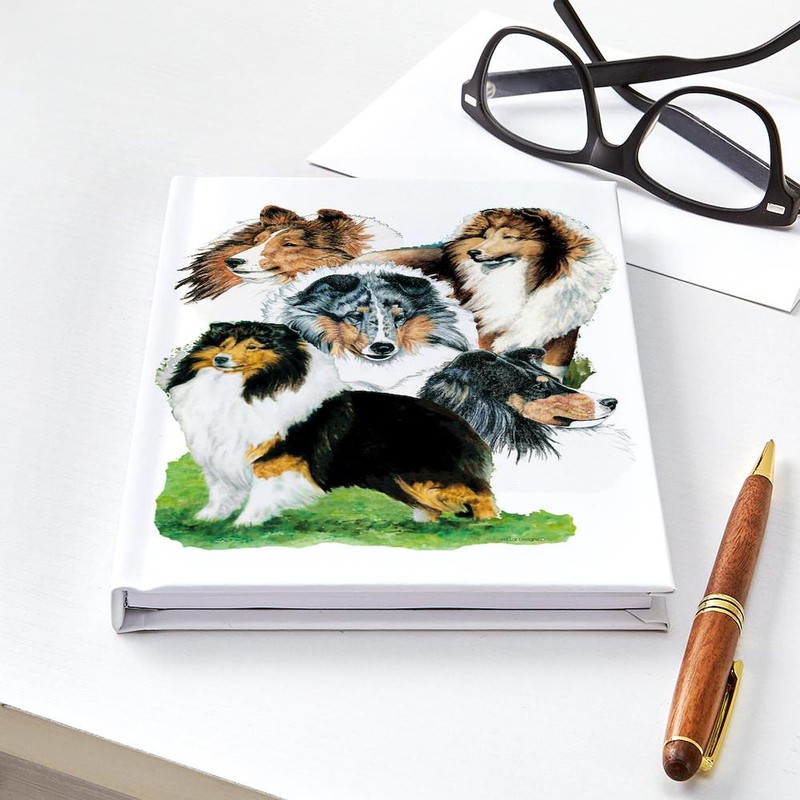 CafePress Shelties Complete Hard Cover Journal Notebook, Personal Diary