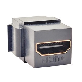 Conversions Technology Keystone Hdmi Jack Insert | Secure Connection and Easy Installation HDMI Coupler Jack, Black