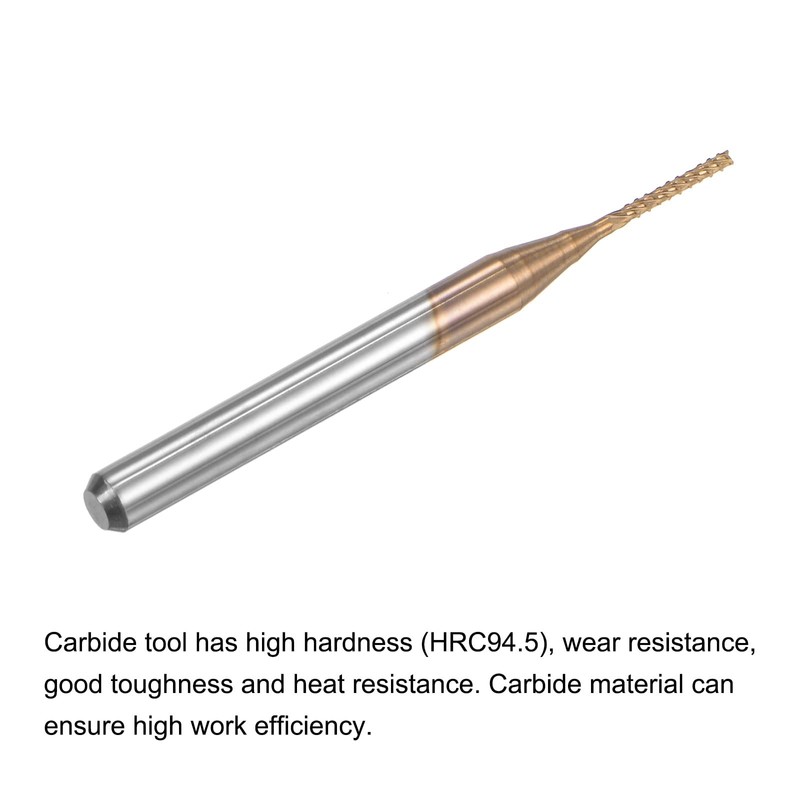 sourcing map 2 pieces solid carbide end mill 0.4 mm,