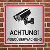 Schilderio Warning Video Surveillance Sign (20 x 20 cm Aluminium