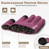 Rahhint Thermal Winter Gloves for Men Women Pure Wool Knit