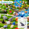 Teenzee 160pcs Mini Resin Animals 160 Styles Variety Tiny Animals