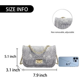 Mini Cute Princess Shoulder Messenger Bag, Women's Fashion Chain Satchel, Mini Shoulder Tote Crossbody Clutch Bag