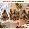 Christmas Tree, Wooden 3D Snowflake Tabletop DIY Paintable Holiday Decor