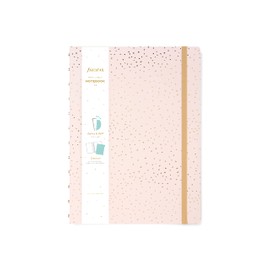 Filofax Confetti A4 Refillable Notebook - Rose Quartz