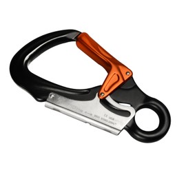 TFTICFH CE 35kN Aluminum Snap Hook, Heavy Duty Captive Eye Forged Hook, Double-Action Speedline Snaphook for Climbing,Rigging, Rappelling, Arborist, Sling,Flipline, Lanyard, Black